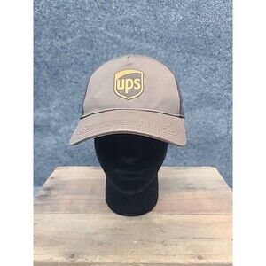 UPS Hat Brown Wearguard Logo Classic Work Uniform Employee Trucker New
